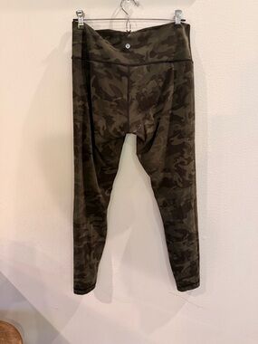 lululemon athletica Olive & Dark Green Camo Leggings